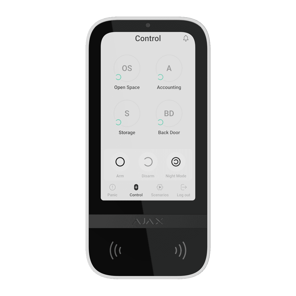 AJAX KEYPAD TOUCHSCREEN (WHITE)