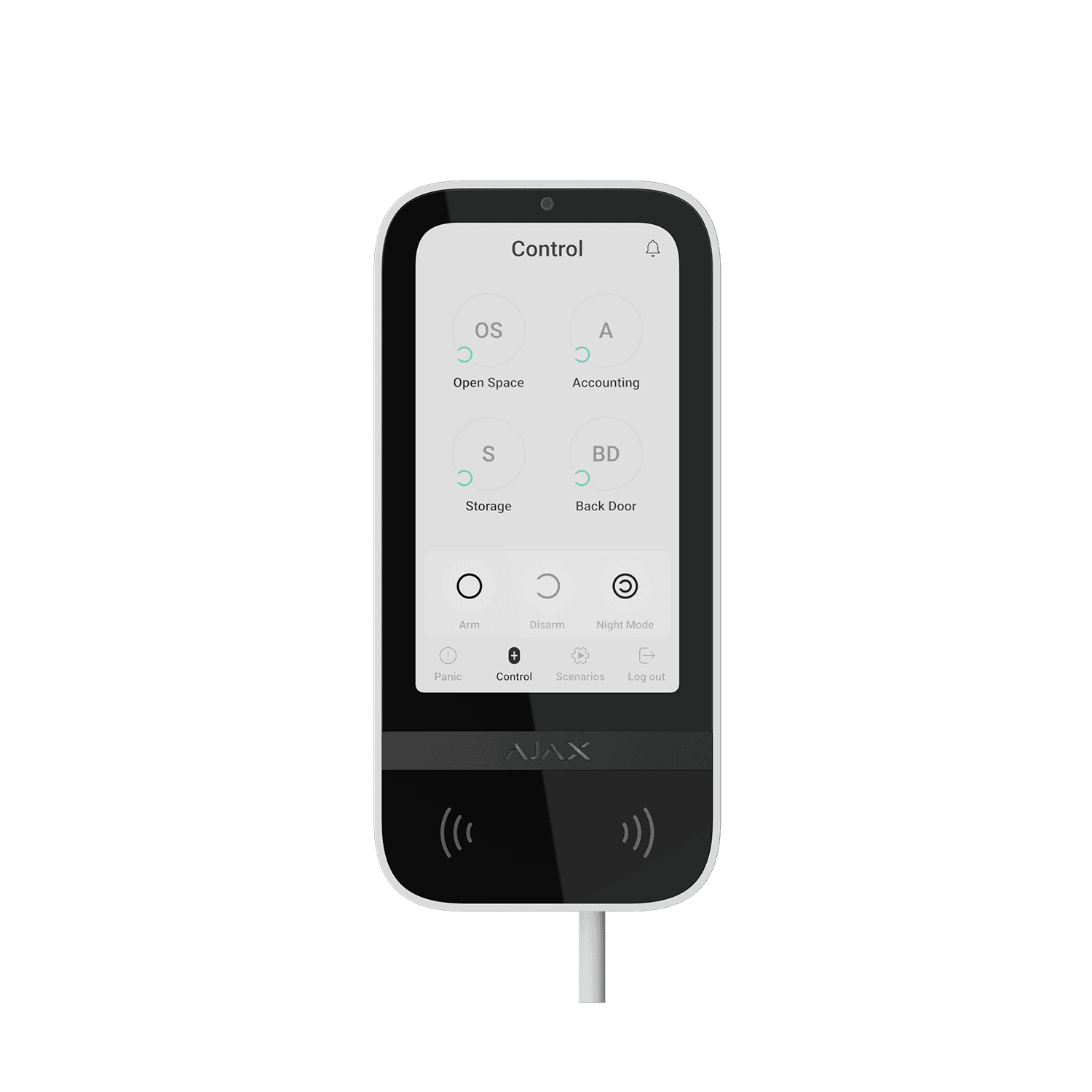 AJAX SUPERIOR FIBRA KEYPAD TOUCHSCREEN WHITE