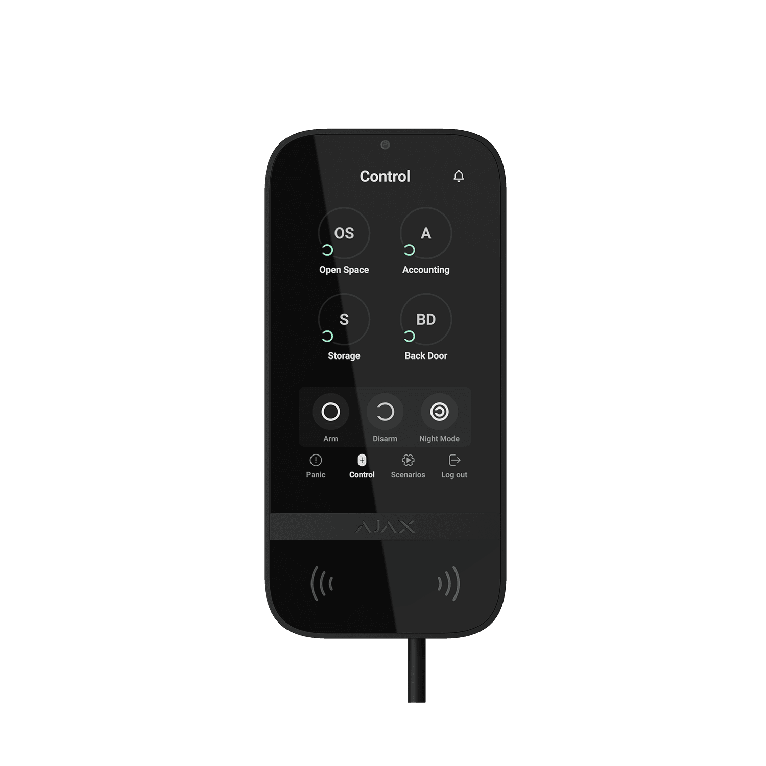 AJAX SUPERIOR FIBRA KEYPAD TOUCHSCREEN BLACK