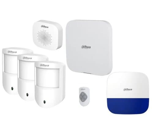 Dahua DHI-ART-ARC3800H-06-FW2 Wireless Alarm Kit with Hub, 3 PIR Detectors & Indoor/Outdoor Sirens