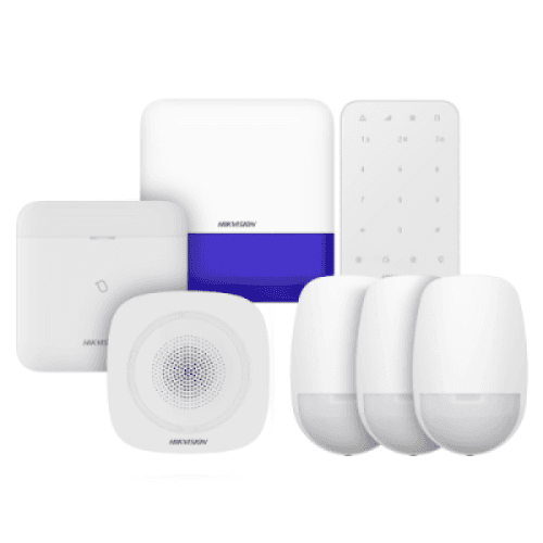 Hikvision AXPRO-KIT3DETECTORS AX PRO Hub Kit, 1x Alarm Hub, 1x Keypad, 2x Sounder, 3x PIR Detector