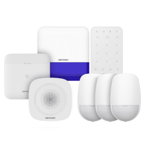 Hikvision AXPRO-KIT3DETECTORS AX PRO Hub Kit, 1x Alarm Hub, 1x Keypad, 2x Sounder, 3x PIR Detector