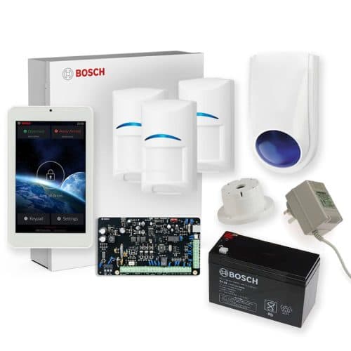 Bosch 3000 Series Alarm Kit with 7″ TouchOne Code Pad, 3 x Bosch Gen2 PIRS and Accessories