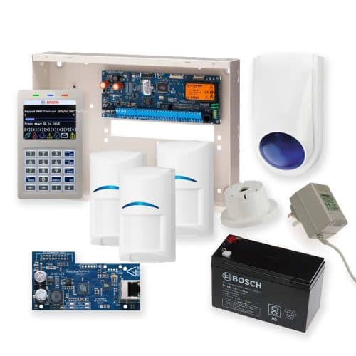 Bosch 6000 Series Alarm Kit with Smart Keypad, 3 x Bosch Gen2 PIRS and IP Module
