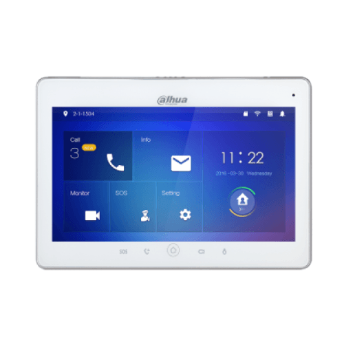 Dahua DH-VTH5241DW-S2 10-Inch IP & Wi-Fi Video Intercom Monitor with Touchscreen, PoE & Two-Way Audio – White