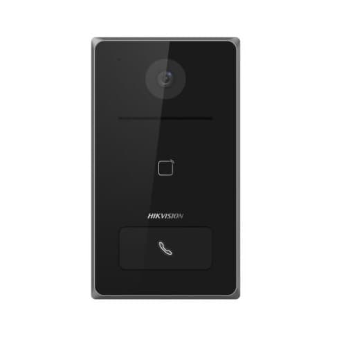 Hikvision Intercom DS-KV6133-WME1-FLUSH METAL G2 2mp Villa Door Stn, Standalone capable, Wi-fi, Metal, Mifare, Flush
