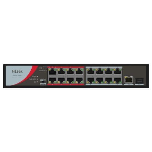 Hikvision NS-0318P-130(B) 16Port 100 Mbps Long-Range PoE Unmanaged Switch with Gigabit Uplink & 250m Extend Mode