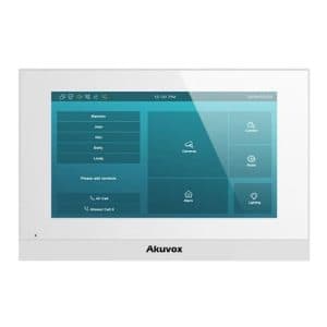 Akuvox C313W-2 White 7 Inch 2-Wire Linux Indoor Intercom Monitor
