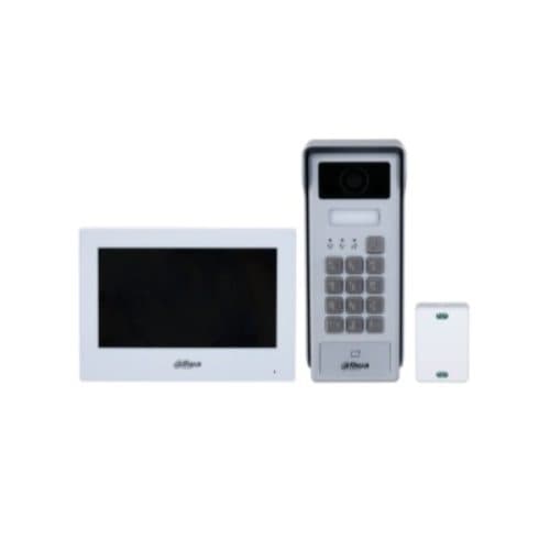 Dahua DHI-KTX03-S2 2-Wire Hybrid Video Intercom Kit with 7-Inch Touchscreen, Keypad Door Station & App Control