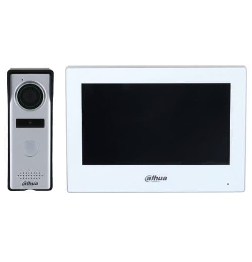 Dahua KTH01M 4-Wire Hybrid Video Intercom Kit with 7″ Wi-Fi Touchscreen, IP66 Door Station & App Control