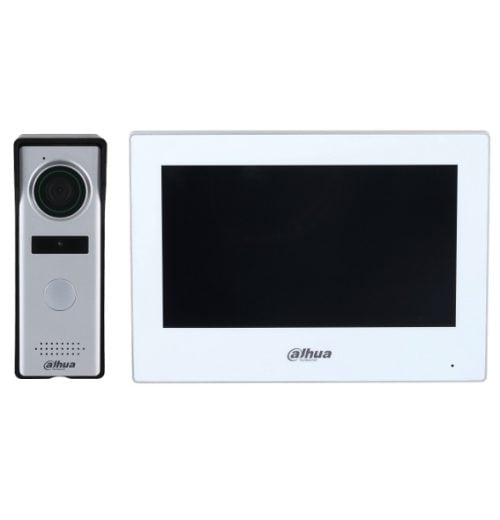 Dahua KTH01M 4-Wire Hybrid Video Intercom Kit with 7″ Wi-Fi Touchscreen, IP66 Door Station & App Control