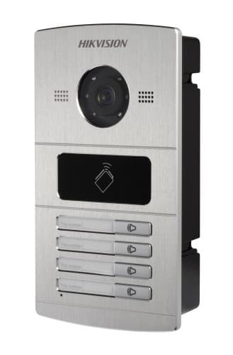 Hikvision DS-KV8402-IM Villa Door Station, 4 Button, Aluminium, PON, HD720P, IP65