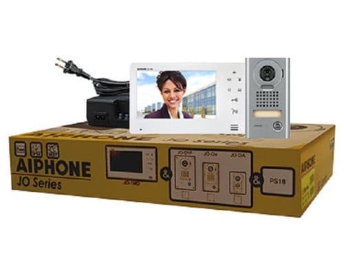 Aiphone JOS-1V JO Series 7″ Touch Button Video Intercom Kit, Vandal Door Station, Surface