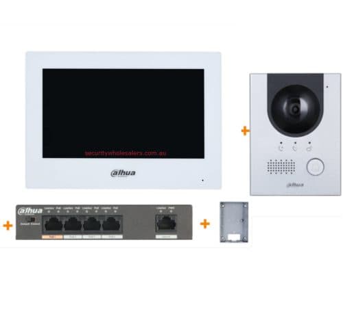 Dahua DHI-KTP01L(F)-AUS-S2 Video Intercom Kit 7inch Touch Screen IP Video Intercom Kit