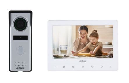 Dahua DHI-KTA02-V2 Analogue Video Intercom Kit with 7-Inch Monitor, 1.3MP Door Station & Unlock Control