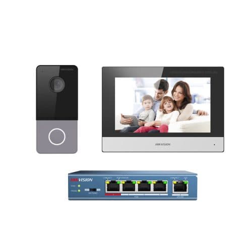Hikvision Gen2 IP 1 Button Villa Intercom Kit for Homes