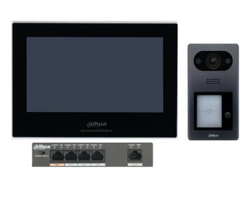Dahua DHI-7INBLK3211D-P 7inch Touch Screen IP Intercom Kit