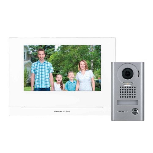 Aiphone JOS-1VW JO 7″ Video Intercom Kit, WiFi, Vandal Door Station, Surface Mount