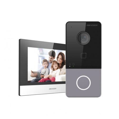 Hikvision DS-KIS603-P 2MP Gen2 IP Poe Video Intercom Kit with WiFi Connection & Mobile Viewing