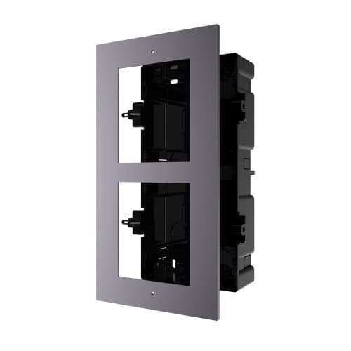 Hikvision DS-KD-ACF2 Flush Mount Intercom Bracket – 2 Module Aluminium