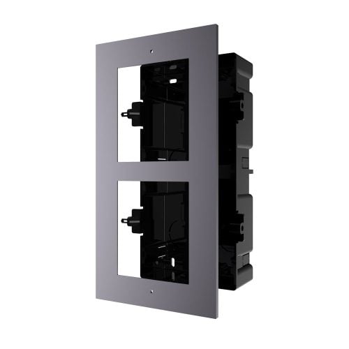 Hikvision DS-KD-ACF2 Flush Mount Intercom Bracket – 2 Module Aluminium