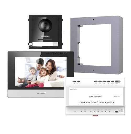 Hikvision Gen2 2 Wire Video Intercom Kit – inc Door & Indoor Station + Distributor