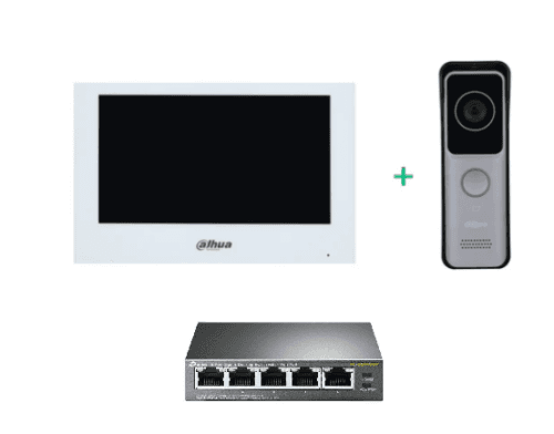 Dahua Intercom KIT-DHI-7INWHT2311R-WP 7inch Touch Screen IP Intercom Kit