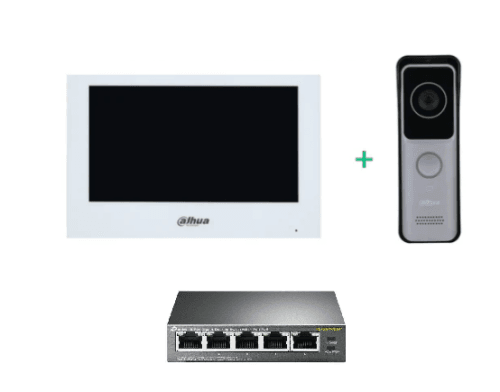 Dahua Intercom KIT-DHI-7INWHT2311R-WP 7inch Touch Screen IP Intercom Kit