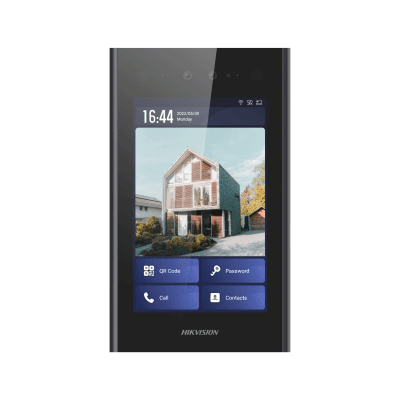 Hikvision Intercom, 8″ Facial Door Station, 2.5D Curved Screen, 10K Faces *SpOrd*