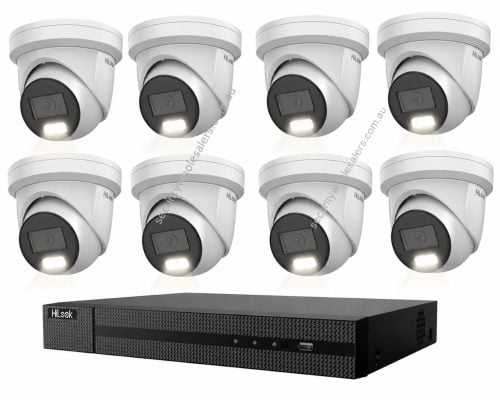HiLook Hikvision 8MP Pro Series CCTV Kit – 8x Turret IPC-T383H-MU + 8CH PoE NVR (NVR-108MH-C/8P)