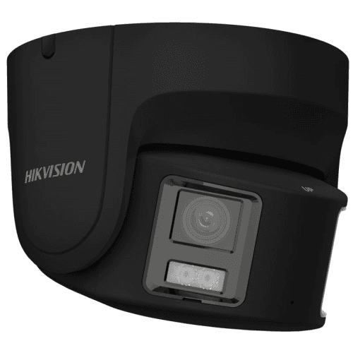 Hikvision DS-2CD2387G2P-LSU/SL-BLK 8MP ColorVu Turret 4mm Dual Head Strobe + Speaker network Camera PANORAMIC Black