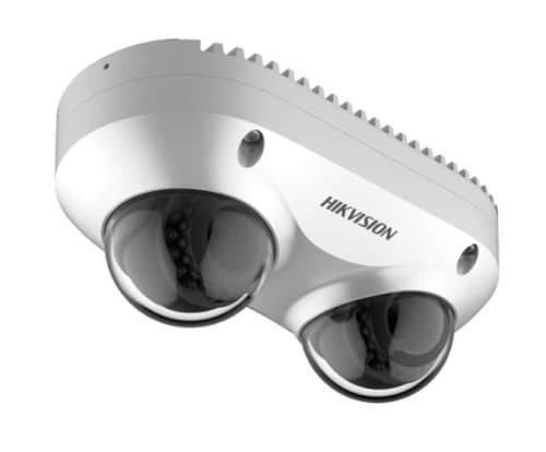 Hikvision 8MP PanoVu DS-2CD6D82G2-IS Dual-Directional Camera with Built-in Microphone, PoE, IP67 & IK10