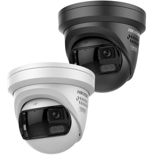 Hikvision DS-2CD2387G3P-LIS2UY/SL 8MP ColorVu 3.0 180° Panoramic Turret Camera with Active Deterrence