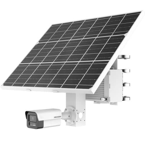 Hikvision 4MP DS-2XS6A46G1E-LIZS-C36S80-12MM Solar-Powered Bullet Camera with 12mm Lens and 80W Solar Panel
