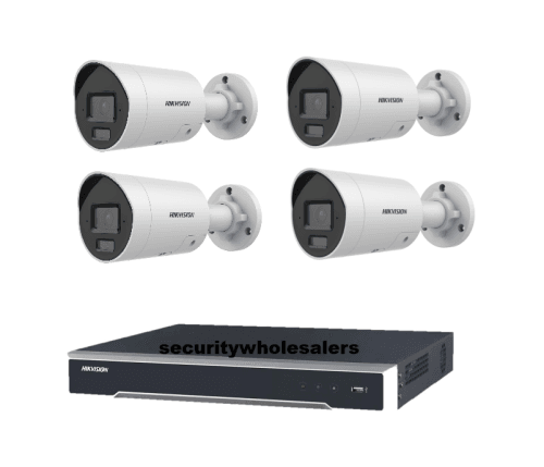 Hikvision 6MP 4CH CCTV Kit: 4x Darkfighter Mini Bullet Cameras & 4CH PoE NVR