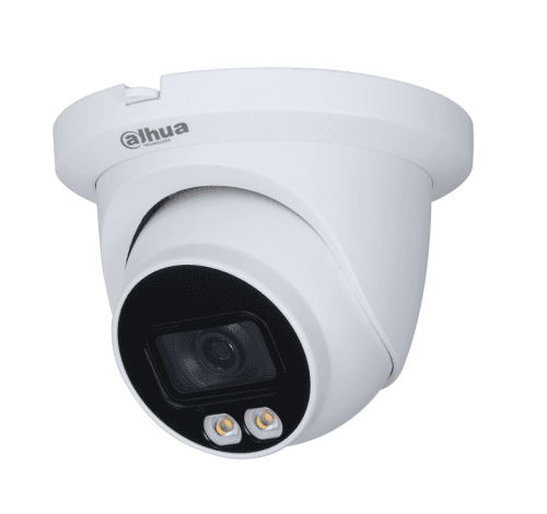 Dahua IPC-HDW3449TM-AS-LED 4MP Full-color Warm LED Fixed-focal Eyeball WizSense Network Camera, Wizsense
