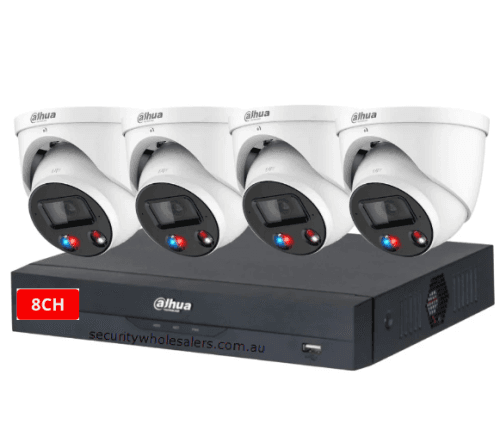 Dahua 4 x 8MP TIOC 3.0 IPC-HDW3849H-AS-PV-ANZ-S2 Turret Kit 8CH NVR