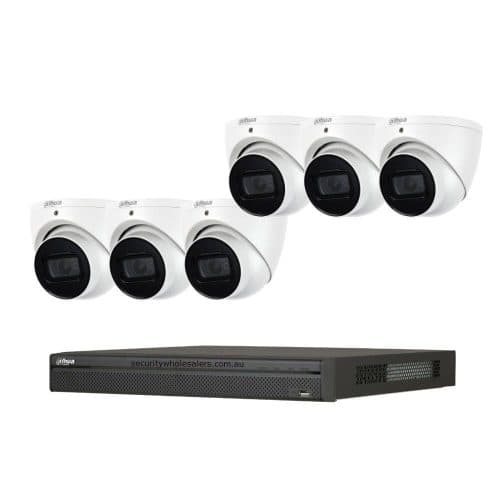 Dahua 6 x 8MP DH-IPC-HDW3866EMP-S-AUS SMD 4.0 Turret Security CCTV Kit with 8CH Wizsense NVR