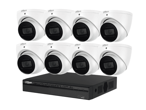 Dahua 8 x 8MP DH-IPC-HDW3866EMP-S-AUS SMD 4.0 Turret Security Kit with 8CH Wizsense NVR 2.8mm lens