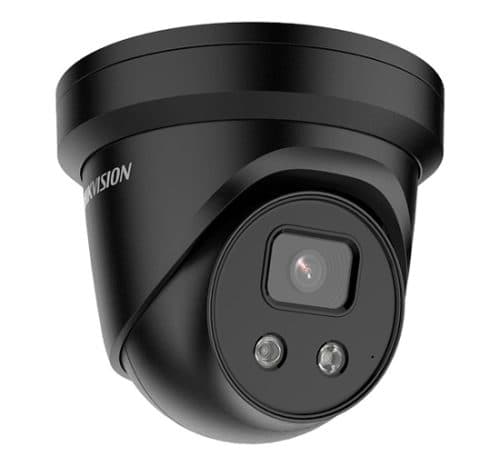 Hikvision Acusense DS-2CD2366G2-ISU/SL IP Camera 6MP With Warning & Strobe Turret Network Camera (BLACK)