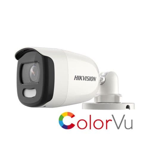 Hikvision DS-2CE10HFT-F28 ColorVu TVI Camera 5MP, 2.8mm, 20m supplemental light