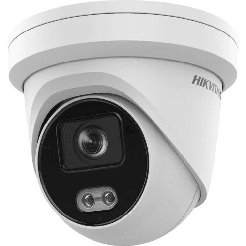 Hikvision DS-2CD2347G2-LU 4MP Gen2 ColorVu Turret Camera with Acusense & Mic 30m White LED