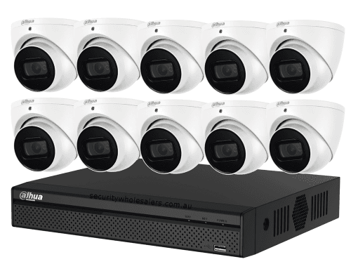 Dahua 10 x 4MP DH-IPC-HDW3466EMP-S-AUS SMD Wizsense Camera Kit