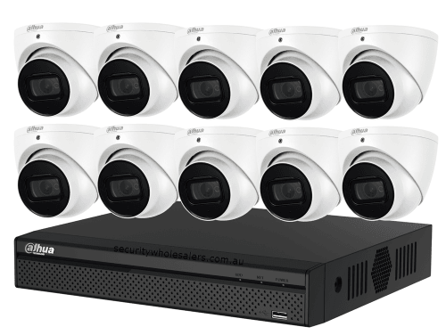 Dahua 10 x 4MP DH-IPC-HDW3466EMP-S-AUS SMD Wizsense Camera Kit