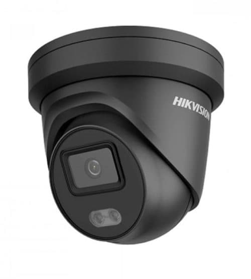 Hikvision DS-2CD2367G2H-LISU/SL 6MP Smart Hybrid Light ColorVu Turret Camera 2.8mm Strobe Speaker BLACK