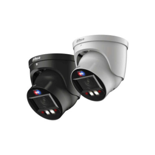 Dahua TIOC DH-IPC-HDW3849H-ZAS-PV-ANZ 8MP AI Active Deterrence Motorised Turret Camera BLACK