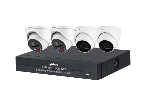 Dahua 6 MP + 8 Channels Kit: 2 x 6MP TiOC and 2 x 6MP Turret Cameras with 8CH AI NVR