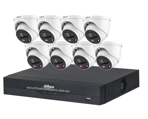 Dahua 8 x 6MP TIOC DH-IPC-HDW3649H-AS-PV-ANZ Turret Kit with 8CH AI NVR
