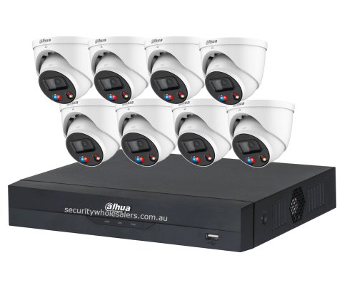 Dahua 8 x 6MP TIOC DH-IPC-HDW3649H-AS-PV-ANZ Turret Kit with 8CH AI NVR