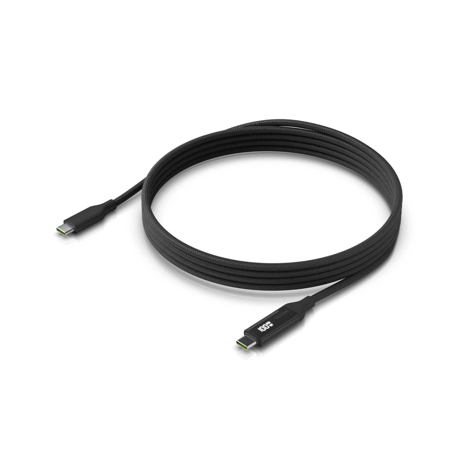 Ubiquiti USB-C Cable with Charge Display (UACC-Cable-USB-100W-2M-BK)